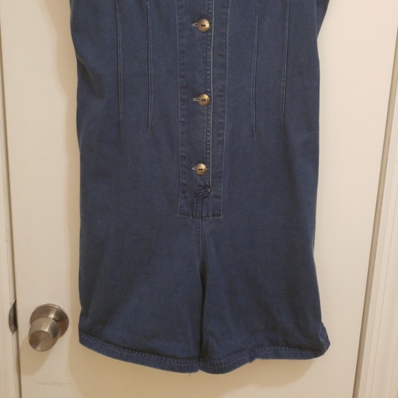 Vintage Sleeveless Denim Romper - Picture 4 of 8